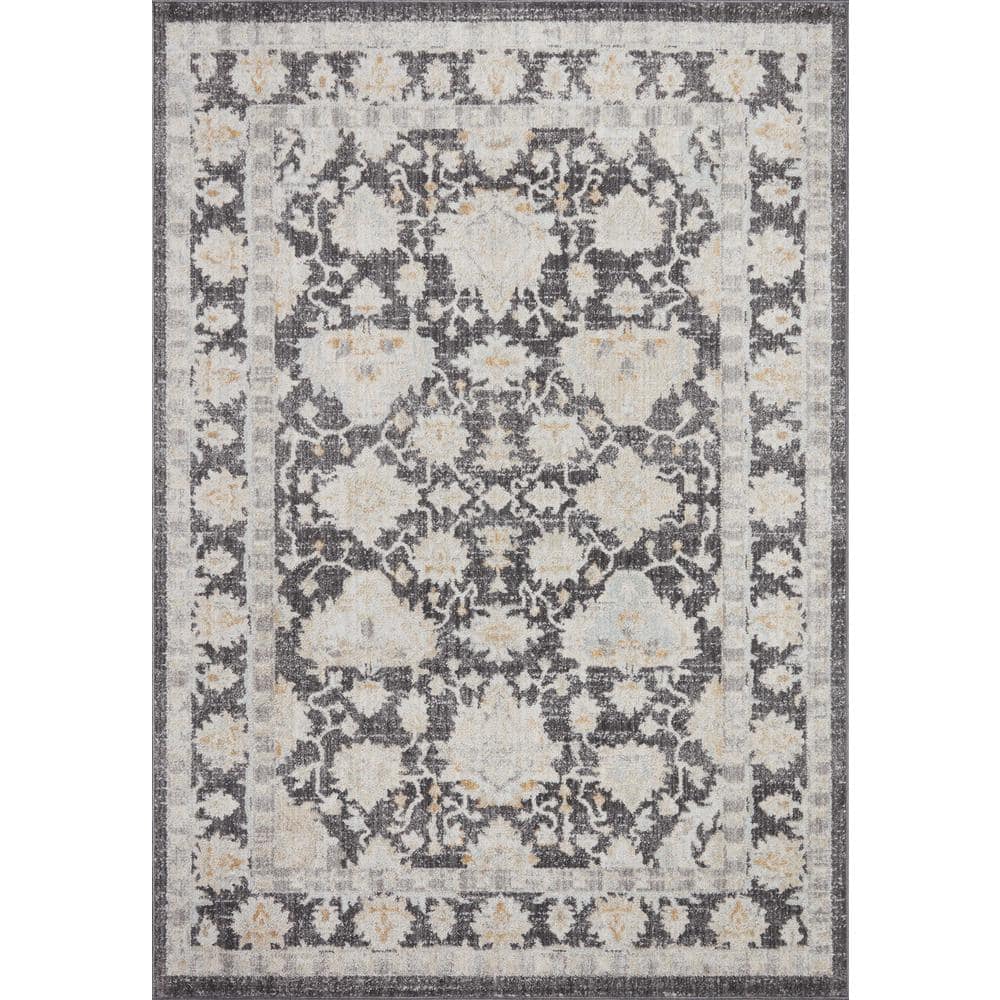 Monroe Charcoal/Natural 2 ft. 6 in. x 7 ft. 9 in. Traditional Runner Area Rug price history on PriceWatchPro