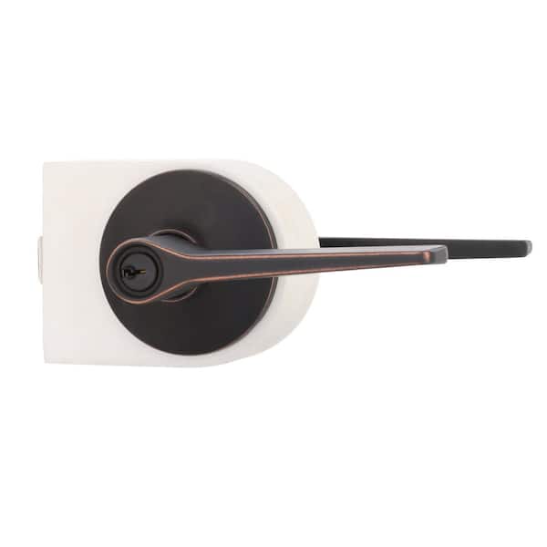 Freedom Aged Bronze Keyed Entry Door Lever
