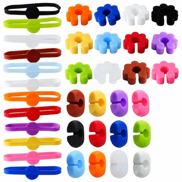 36-Piece Reusable Silicone Wine Glass Markers Set with 3 Shape Designs for Glasses Bottles and Mugs Use