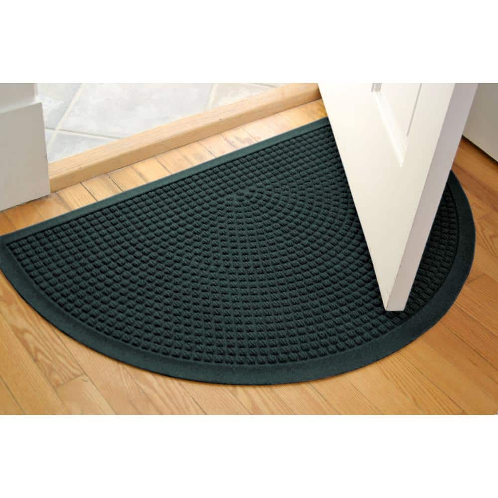 Evergreen Semi-Circle Rubber Outdoor Door Mat