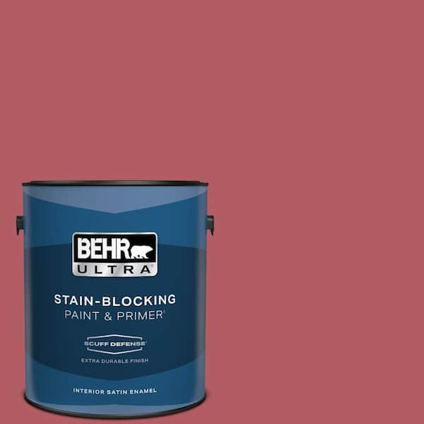 BEHR ULTRA 1 gal. #BIC-33 Cinnamon Candle Extra Durable Satin Enamel Interior Paint & Primer