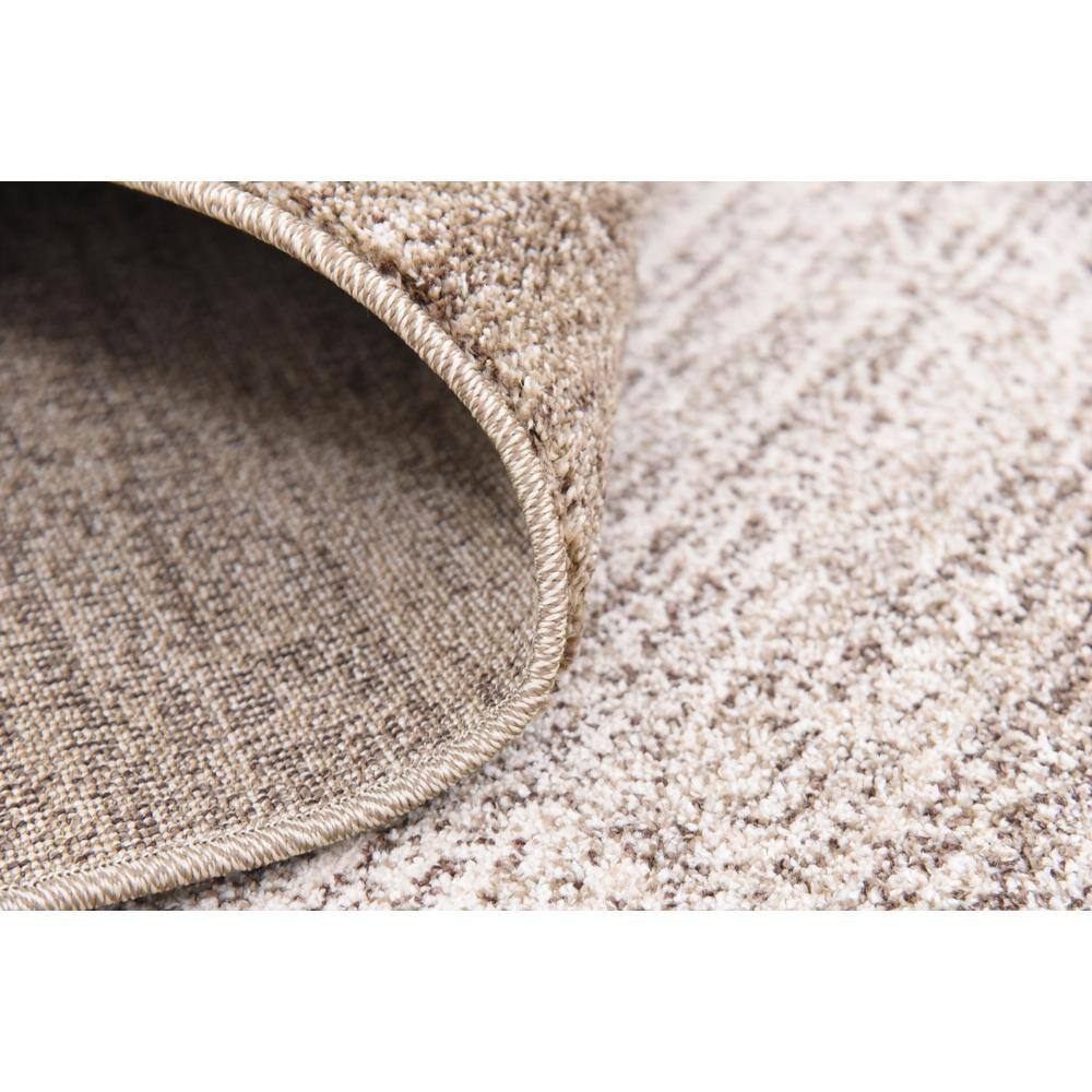 Angelica Beige and Ivory 9' x 12' Easy-Care Synthetic Area Rug