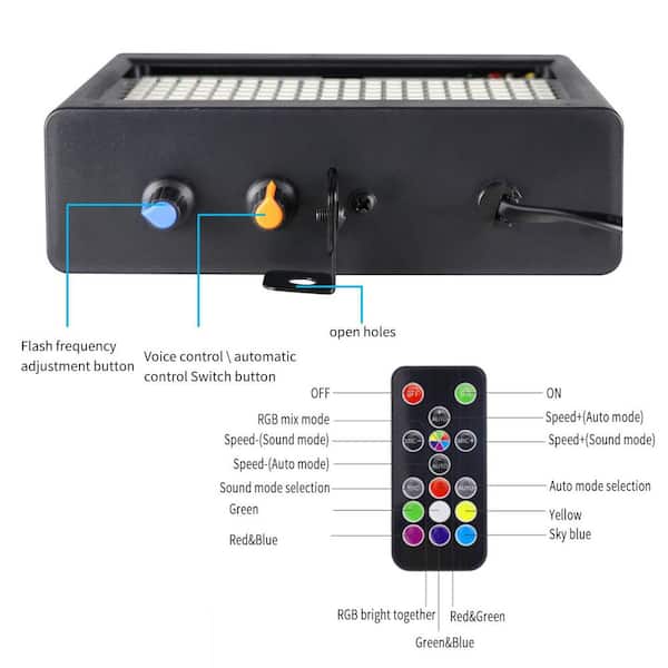 Lukyamzn Super Bright Flash Stage Strobe Light, Sound Lukyamzn Super Bright Flash Stage Strobe Light, Sound