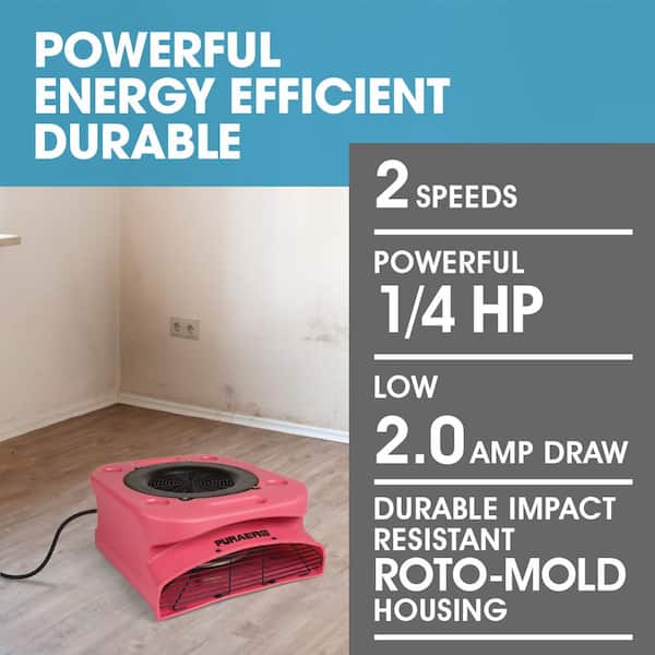 Dryser 6 Air Mover Carpet Dryers 2 Speed 1/2 HP Industrial Floor