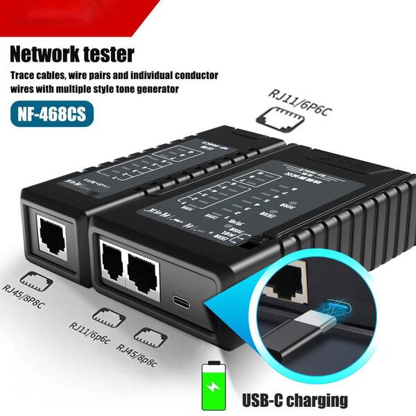 thumbnail image 2 of Mcbazel Network Cable Tester For RJ11/RJ45 – Ethernet & Phone Line 2 of 14