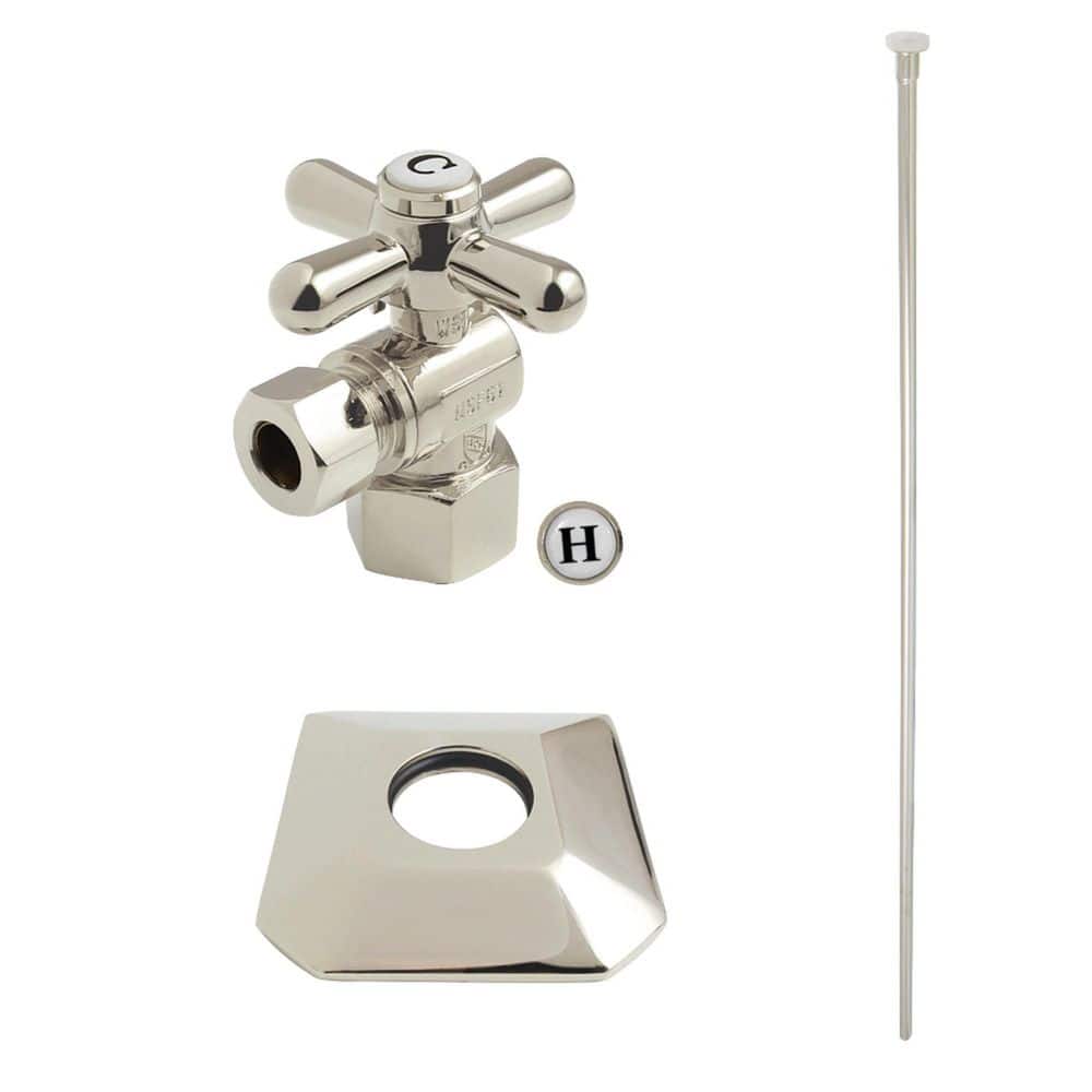 Trapeze Cross Toilet Trim Kit with Supply Line and Flange in Polished Nickel price history on PriceWatchPro