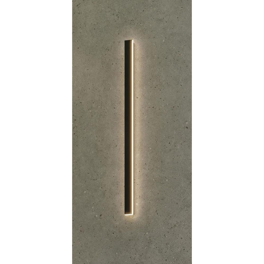 Matte Black 48" LED Outdoor Wall Light