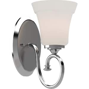 Tes 8.75 in. Chrome Sconce