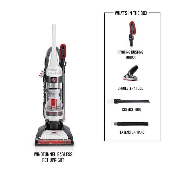WindTunnel Cord Rewind Pet, Bagless, Corded, Washable Filter, Upright Vacuum Cleaner with 32oz Pet Carpet Powder