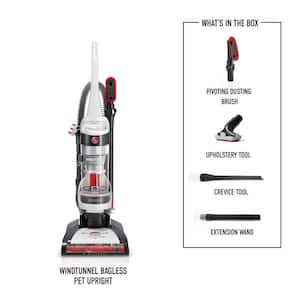 WindTunnel Cord Rewind Pet, Bagless, Corded, Washable Filter, Upright Vacuum Cleaner for Carpet & Pet Hair, UH71320V