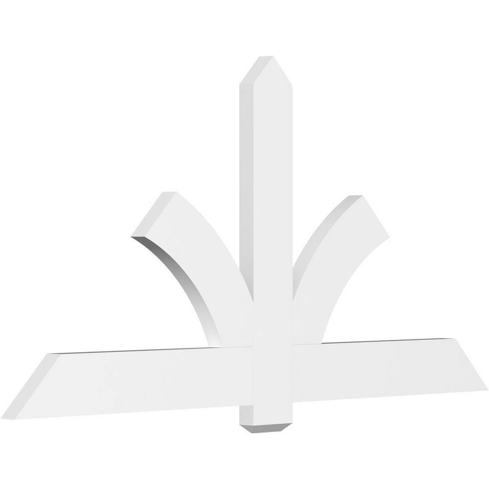 72 in. W x 36 in. H x 2 in. D x 6 in. F, 12/12 Pitch, Redmond Signature Urethane Gable Bracket, Primed Tan price history on PriceWatchPro