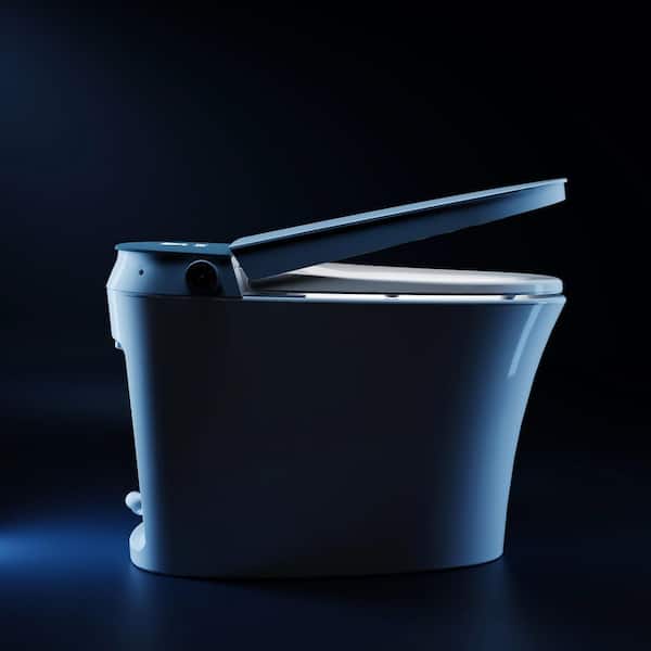 Power-Saving Elongated Smart Bidet Toilet 1.11 GPF in White with Tank, Auto Flush, Instant Warm Water and Heated Seat