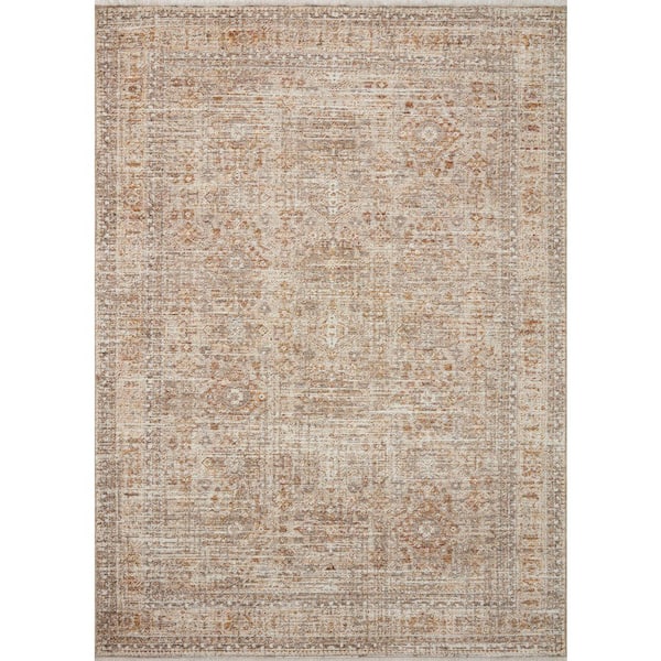 Angela Rose Blake 5 ft. 3 in. x 7 ft. 6 in. Oatmeal / Spice Transitional Area Rug