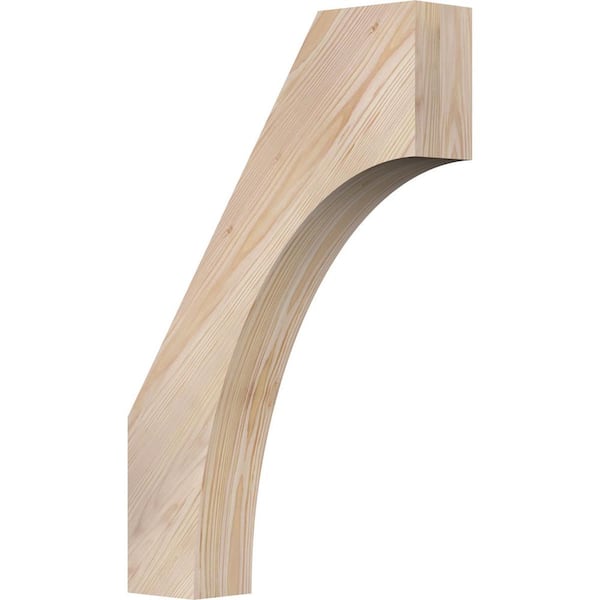 Ekena Millwork 3 1/2"W x 16"D x 24"H Westlake Smooth Knee Brace, Douglas Fir
