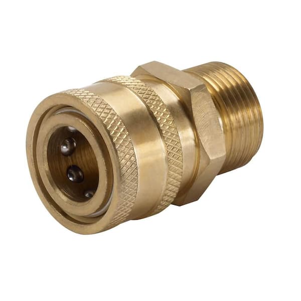 3/8 in. Female Quick-Connect x Male M22 Coupler for Pressure Washer