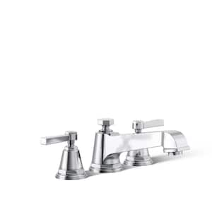 Pinstripe Pure Deck-Mount Bath Faucet Trim Kit in Polished Chrome (Valve Not Included)