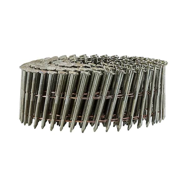 Freeman 15 Degree .092 in. x 1-3/4 in. Wire Collated Galvanized Ring Shank Coil Siding Nails (3600-Count)