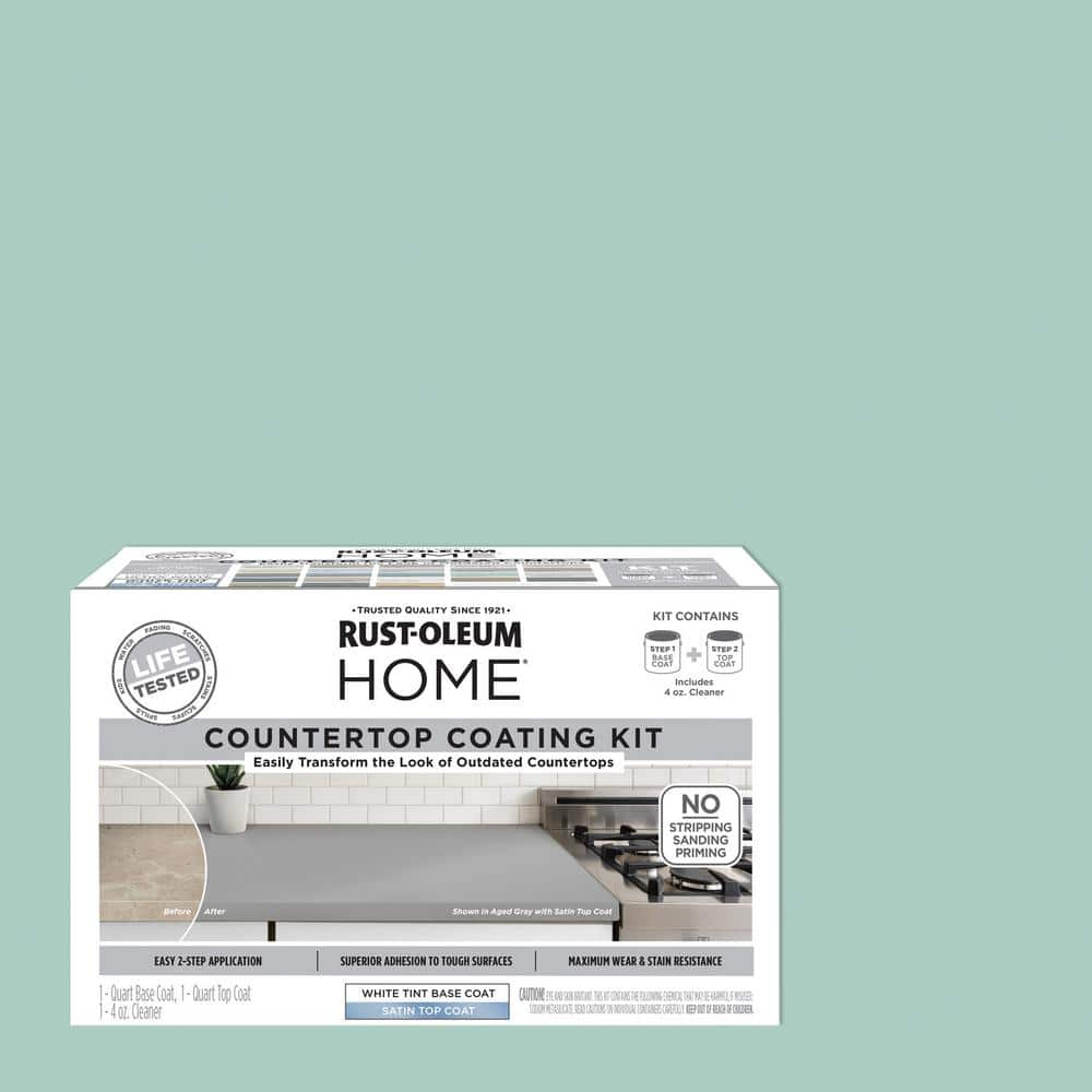 Rust-Oleum Home 1 qt. Seafoam Satin Interior Countertop Paint Kit