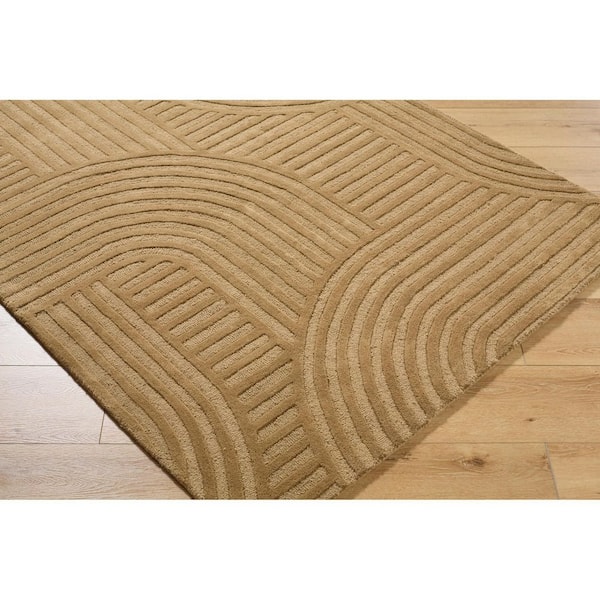 Brook Brown Modern 2 ft. x 3 ft. Indoor Area Rug
