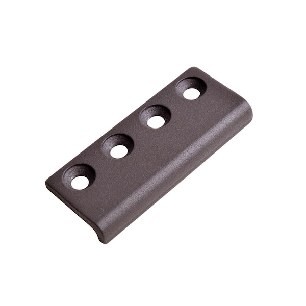 Antique Bronze Sliding Door Hardware Flat Rail Track Connector