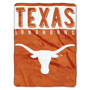Basic University of Texas Polyester Twin Knitted Blanket