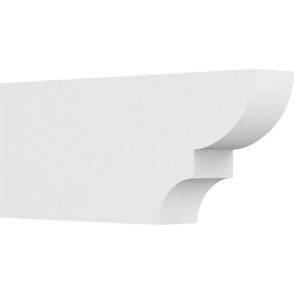 Ekena Millwork 4 in. x 10 in. x 24 in. Ridgewood PVC Rafter Tail Brace