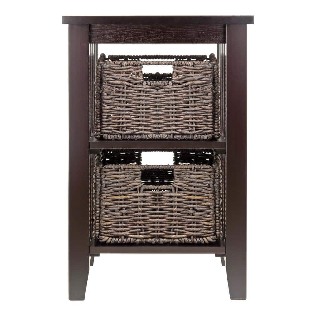 Morris Side Table with 2 Foldable Baskets - thumbnail 4