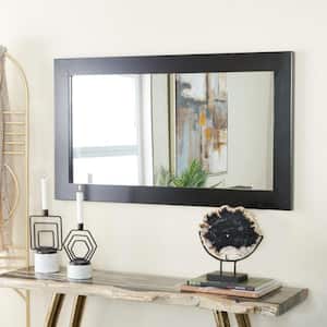 42 in. x 24 in. Rectangle Framed Black Wall Mirror
