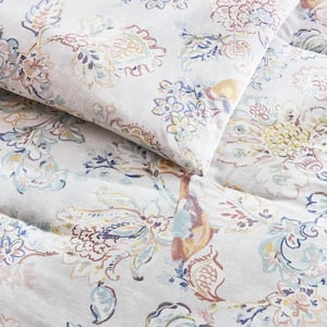 Lorna 3-Piece Bird Floral Comforter Set
