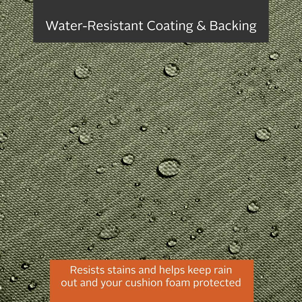 Montlake Water-Resistant Green Patio Bench Cushion