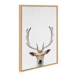 "Forest Deer Animal Portrait" by Simon Te, 1-Piece Framed Canvas Animals Art Print, 23 in. x 33 in.