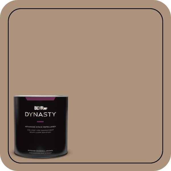 BEHR DYNASTY 1 qt. #PPU4-04 Soft Chamois One-Coat Hide Eggshell Enamel Interior Stain-Blocking Paint and Primer