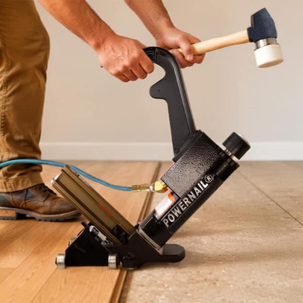 POWERNAIL 16-Gauge Flex Power Roller Pneumatic Hardwood Flooring