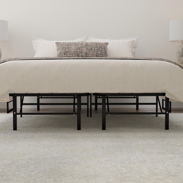 OMNE SLEEP Steel Black Full Platform Foundation OSHR46 - The Home