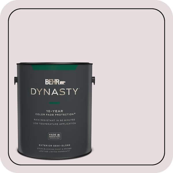 BEHR DYNASTY 1 gal. #100E-1 Coquette Semi-Gloss Exterior Stain-Blocking Paint & Primer