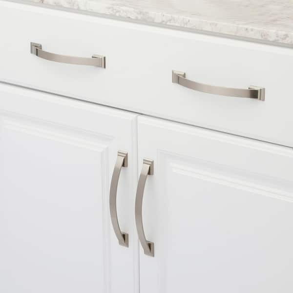 Candler 6-5/16 in. (160mm) Classic Satin Nickel Arch Cabinet Pull