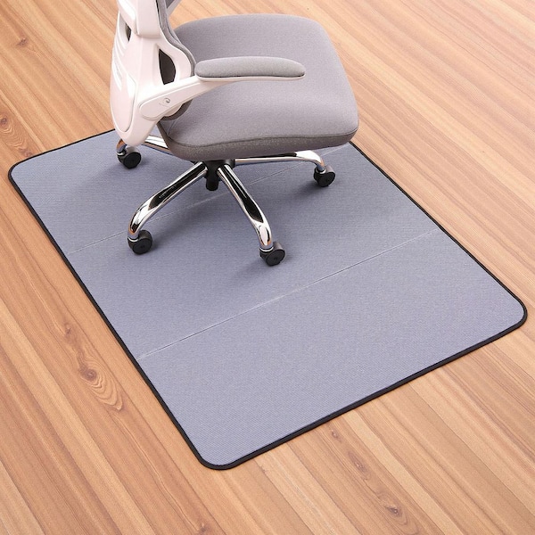 Chair Mat, 36 x 48 in. for Hard Floors, Floor Protector for Rolling Chairs with Corduroy Surface, Grey Indoor