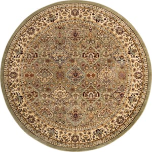Voyage Colonial Light Green 8' 0 x 8' 0 Round Rug