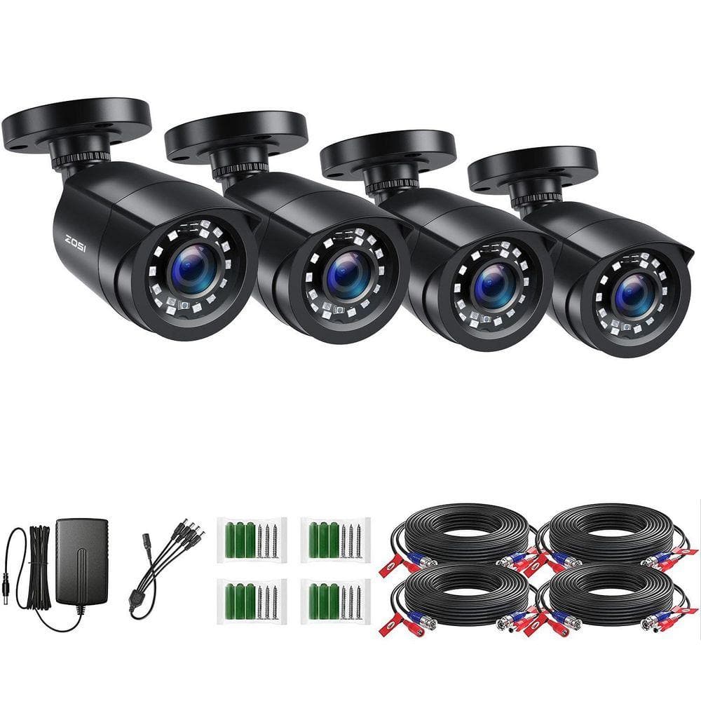 ZOSI Wired 1080p Outdoor Bullet TVI Security Camera Compatible for