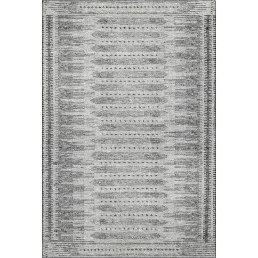 Mayfield Premium Machine Washable Abstract AMF1917 Gray 9 ft. x 12 ft. Area Rug price history on PriceWatchPro
