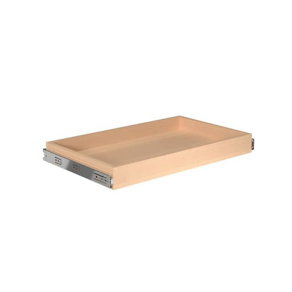 Closet Evolution 2.5 in H x 23 in. W Maple Wood Sliding Pantry Drawer (2-Pack)
