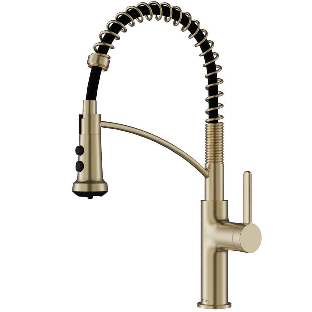 Scottsdale Single Handle Pull-Down Sprayer Kitchen Faucet in Spot-Free Champagne Bronze price history on PriceWatchPro