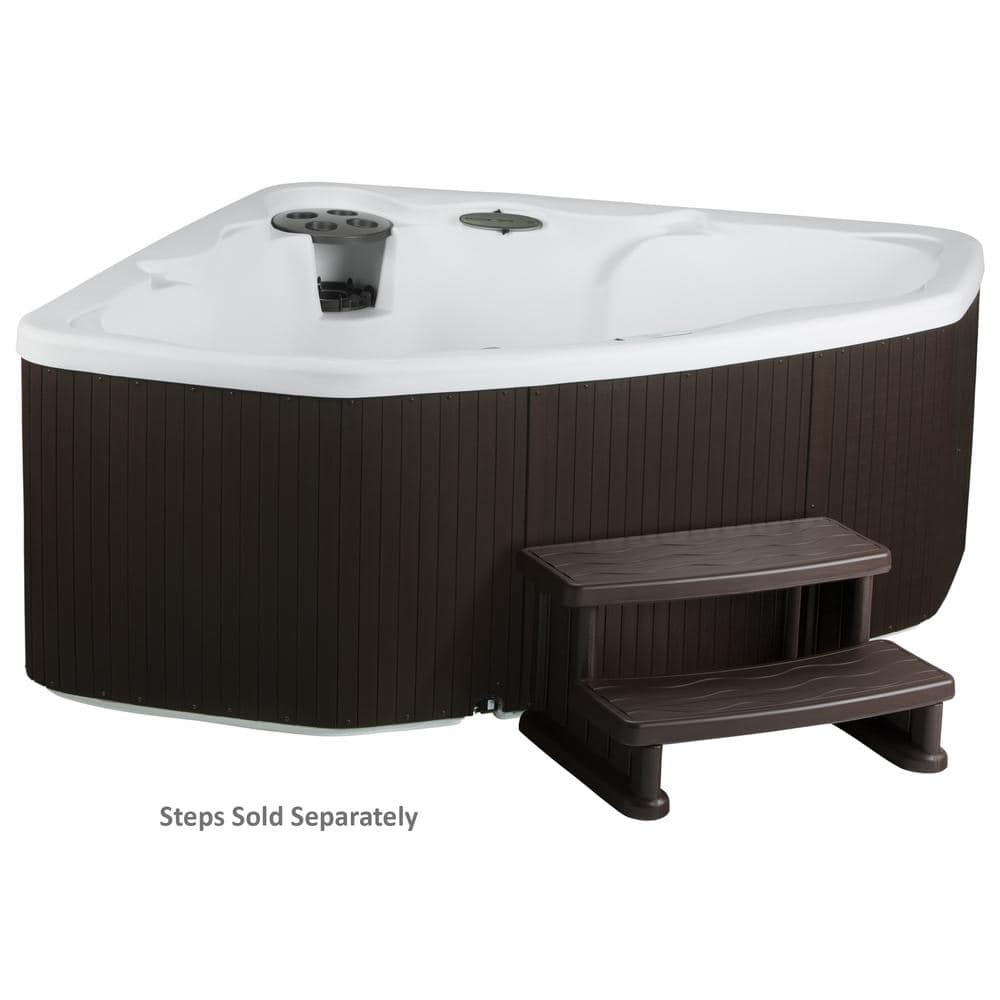 LS300 Plus 3-Person Brown and White Spa with 17 Jets