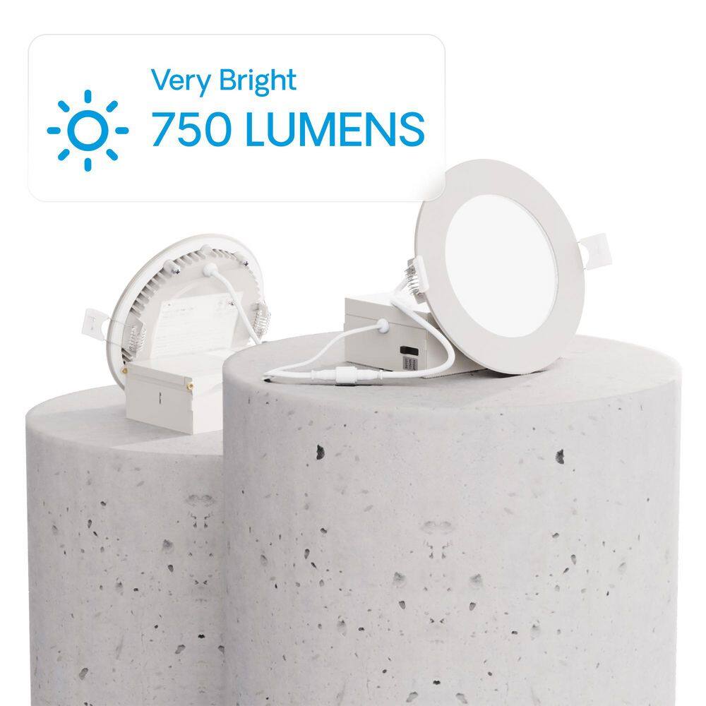 6'' White LED Canless Recessed Lighting Kit with Smart Control