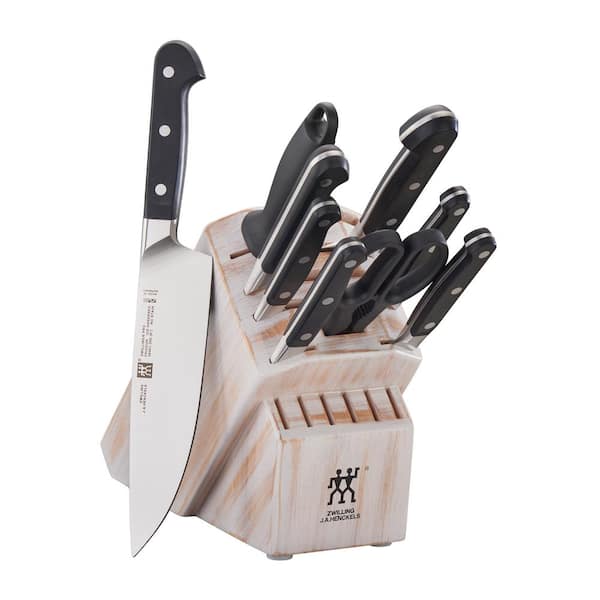 ZWILLING J.A. Henckels Pro 10-Piece Rustic White Knife Block Set 38433-710  - The Home Depot
