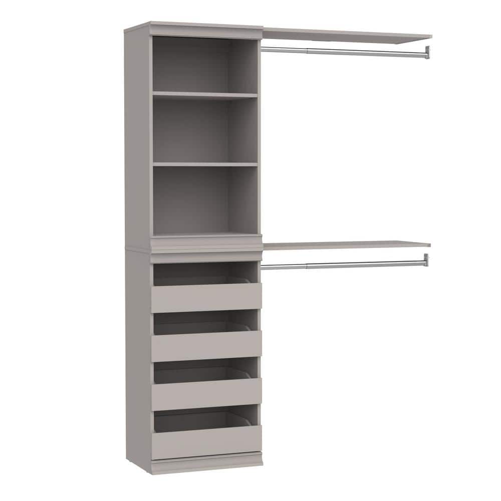 ClosetMaid Modular Storage 68.76 in. to 78.78 in. W White