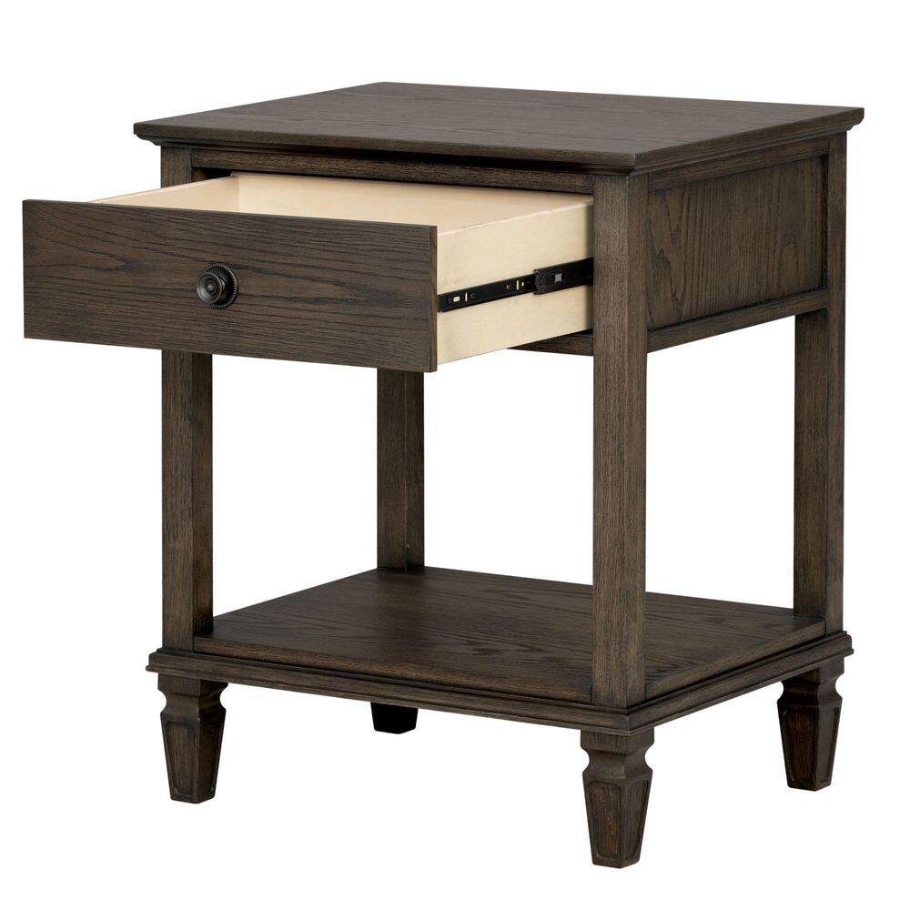Victoria 24 in. Reclaimed Grey Rectangle Wood End Table - thumbnail 9