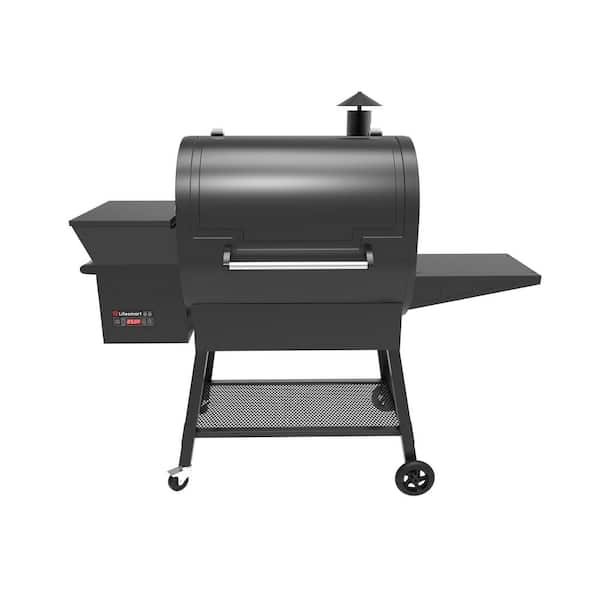 Lifesmart 1500 sq. in. Cooking Surface Pellet Grill and Smoker in Black with Dual Meat Probes and Precision Digital Control