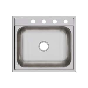 Dayton 25 in. Drop-in Single Bowl 20-Gauge Stainless Steel Kitchen Sink Only