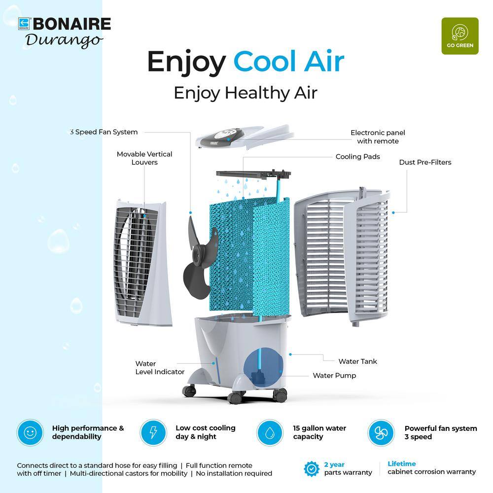 Bonaire 3100 CFM 3Speed Portable Evaporative Cooler Ubuy Trinidad
